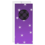 Purple and Black Christmas Bauble. Custom rack cards