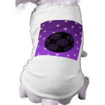 Purple and Black Christmas Bauble. Dog Tshirt