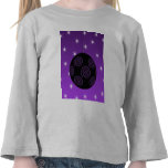 Purple and Black Christmas Bauble. Tee Shirt