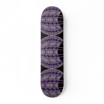 purple and black circles skateboard deck