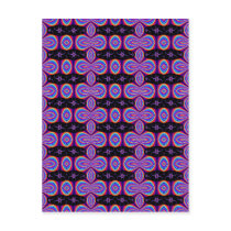 Purple and Black Fractal Pattern