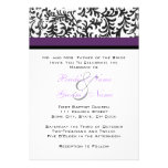 Purple and Black Wedding Invitation