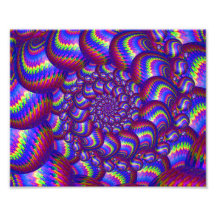 Purple and Blue Balls Fractal Pattern Art Photo