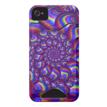 Purple and Blue Balls Fractal Pattern Iphone 4 Id Cases