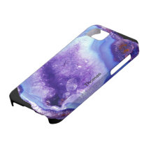 Purple And Blue Geode iPhone 5 Cover