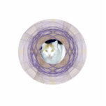 Purple and Gold Fractal Art Circular Frame Photo Cutouts