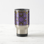 Purple and Gold Swirls Coffee Mug