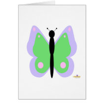Purple And Green Butterfly Cards