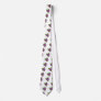 Purple and Green Pansy Floral Tie
