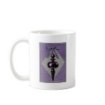 Purple and Grey Christmas Tree Ornament mugs