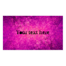 Purple and hot pink grungy punk standard size business cards