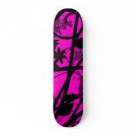 Purple and hot pink vine skateboards