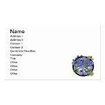 Purple and Lime Peace T-shirts and Gifts Business Card