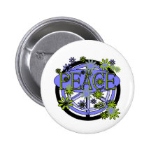 Purple and Lime Peace T-shirts and Gifts Pins