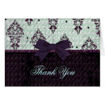Purple and mint Thank You card
