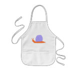 Purple and Orange Snail apron
