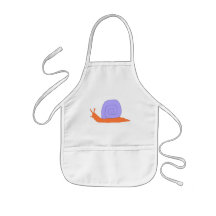 Purple and Orange Snail apron