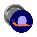 Purple and Orange Snail pin