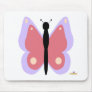 Purple And Pink Butterfly Mouse Mats