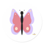 Purple And Pink Butterfly stickers