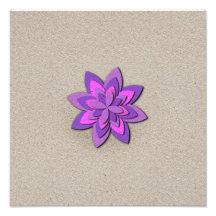 Purple and Pink Paper Flower Photograph