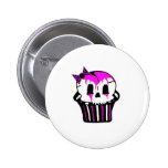purple and pink skull cupcake