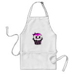 purple and pink skull cupcake aprons