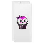 purple and pink skull cupcake customized rack card