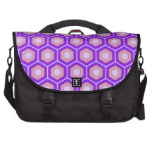 Purple and Pink Tiled Hex Commuter Bag