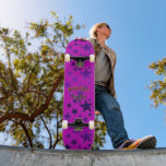 Purple and stared Skatebored Skate Board Deck