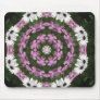 Purple and White Daisies Kaleidoscope 4 Mouse Pad