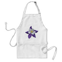 Purple and White Flower Aprons