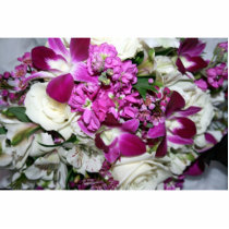 Purple and White Flower Arrangement Photo Acrylic Cut Outs