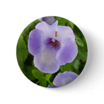 Purple and White Flowers Button
