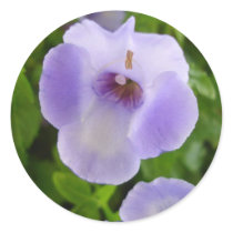 Purple and White Flowers Sticker