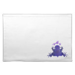 Purple and White Horned Frog Placemat