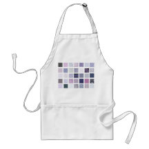 Purple and white mosaic apron