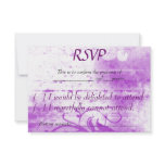 Purple and White Spraypaint RSVP Custom Invites