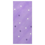 Purple and White Stars, Custom Menu Cards rack cards