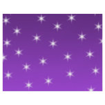 Purple and White Stars Design. Custom flyers