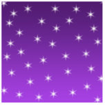 Purple and White Stars Design. Custom photo sculptures
