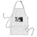 Purple and Whites aprons