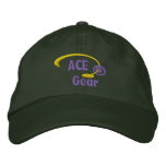 Purple and Yellow Ace Gear Embroidered Hat embroidered hats