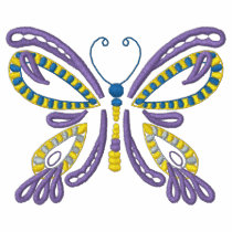 Purple and Yellow Butterfly