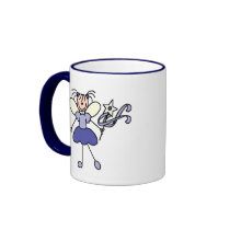 Purple Angel Stick Figure Mug
