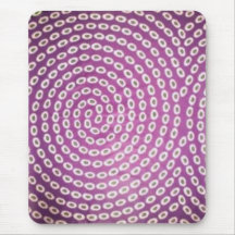 Purple Ankara fabric mouse pad