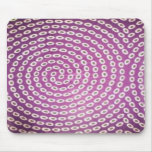 Purple Ankara fabric mouse pad