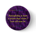 Purple Anti-homophobe button