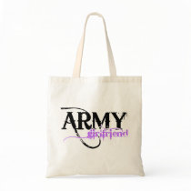 Purple Army Girlfriend Tote Bags