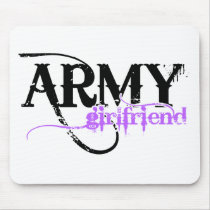 Purple Army Girlfriend Mouse Mat